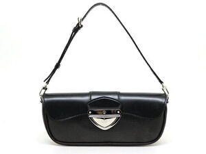 LOUIS VUITTON Bag Pochette Montaigne Shoulder Epi Noir Black